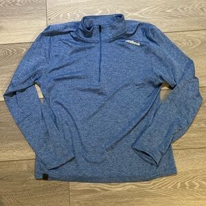 Facebook quarter zip pullover OGIO heather blue size M